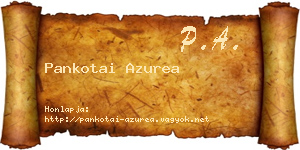 Pankotai Azurea névjegykártya
